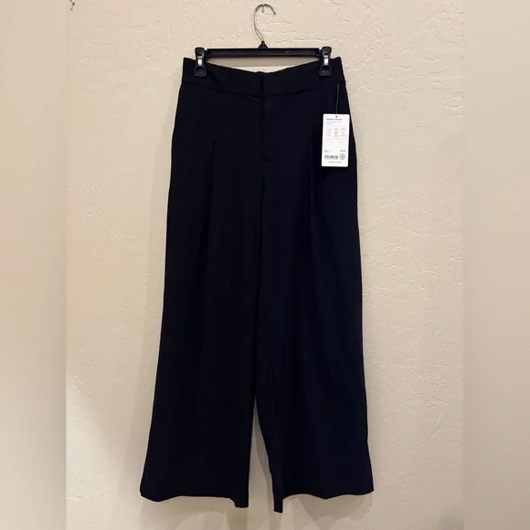 Athleta NWT Pinnacle Trouser Black Wide Leg Pants - Picture 1 of 4